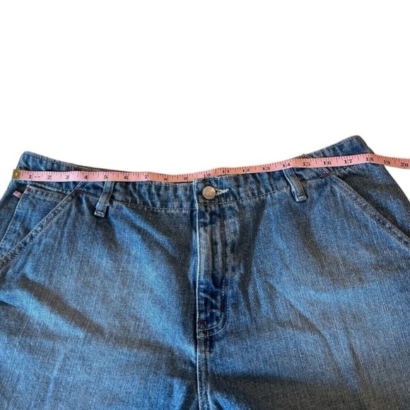 Vintage RL Polo High Waist 4” Denim Deck Shorts Size 14 - Medium Tinted - Picture 7 of 15